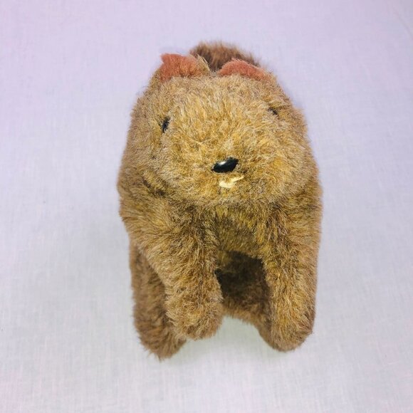 Vintage Country Critters Brown Beaver Hand Puppet Plush Pretend Squeaky Nose - Picture 2 of 6